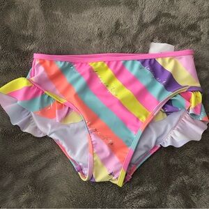 Juicy Couture Bikini Swim Bottoms Ruffled Legs Girls 12